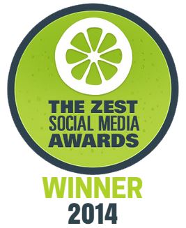 Zest Social Media Award Winner