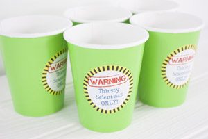 Science Party Cups