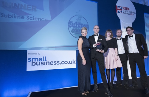 Winning British Small Business Award